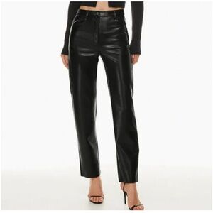 Aritzia Melina Faux Leather Trousers